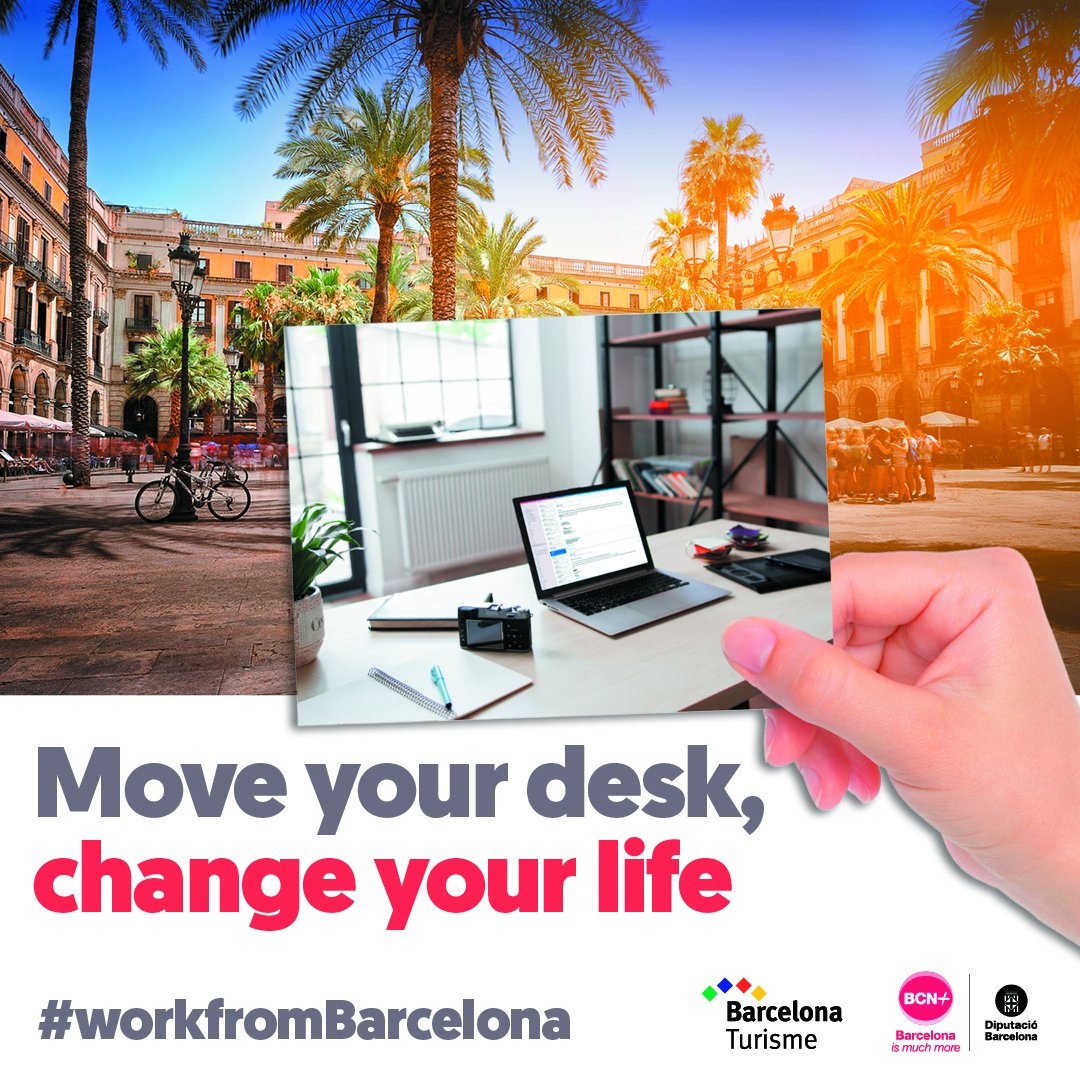 Are you looking to change your working environment and can work remotely? If so, #Barcelona is the destination for you! #WorkFromBarcelona​​ 
Learn more: ow.ly/HVmP50E9myM @VisitBCN_EN