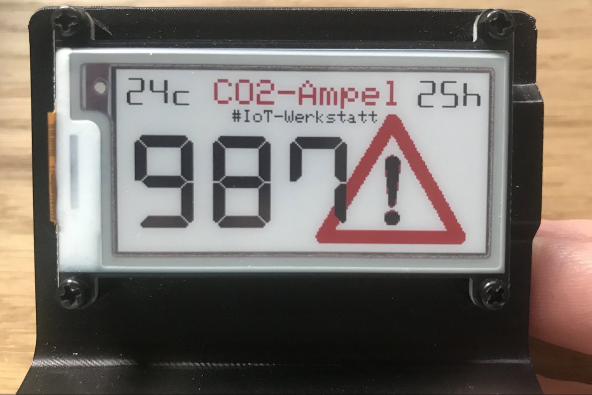 guido_burger's tweet image. #ArduinoD21 ... #CO2Monitor gets an improved epaper display visual ...