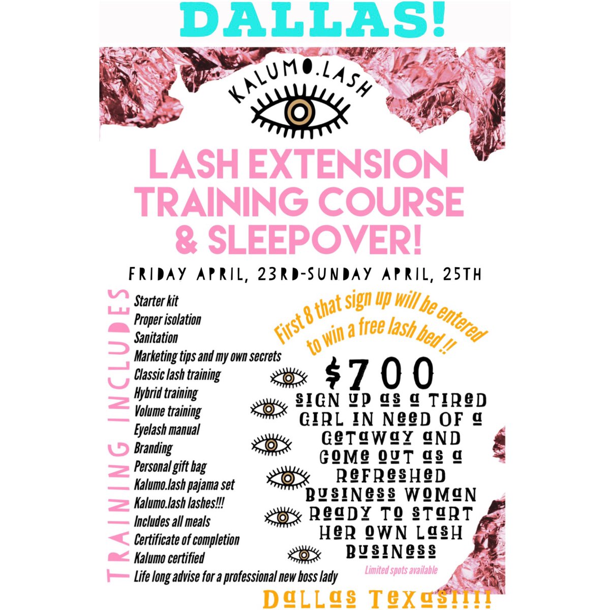 karlatamezborr's tweet photo. DALLAS I HAVE SOMETHING FOR YOU!!! #lashextensiontraining #Dallas DM ME FOR MORE INFORMATION PLS RT INSTAGRAM @ kalumo.lash https://t.co/ZLiEiAs3jd