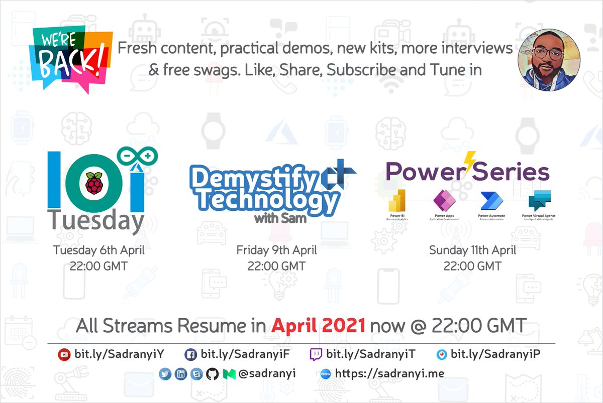 Hello, good people after a long break we are back. New content, demos, new kits, tools, sizzling interviews, and new experiments. please consider subscribing to my youtube channel so you get notified when I go live bit.ly/SadranyiY