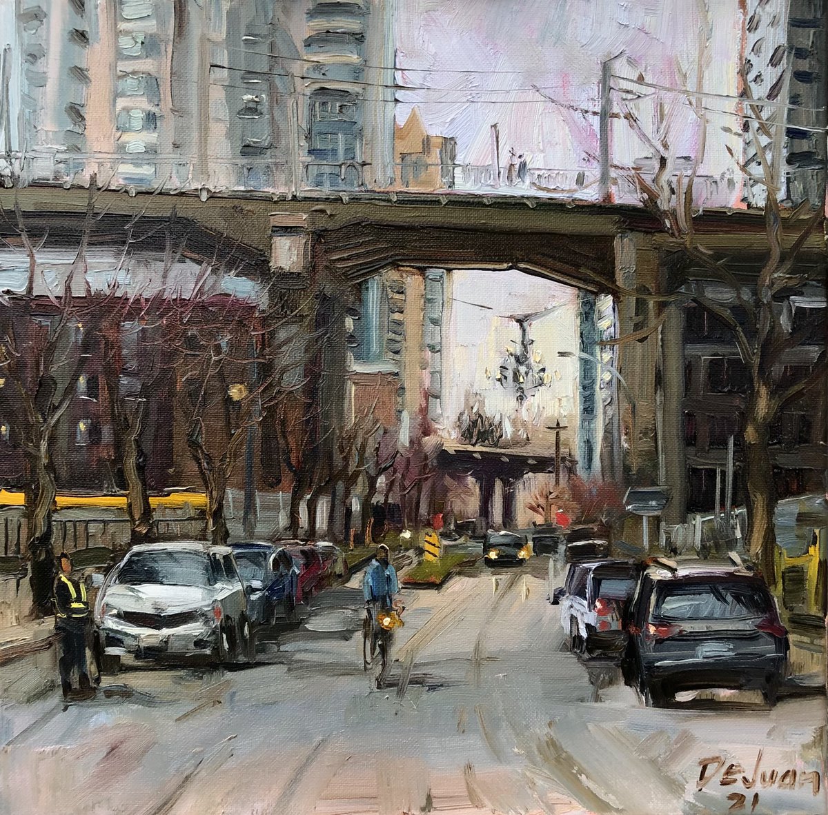 josedejuanart's tweet image. Chandelier. Oil 14x14