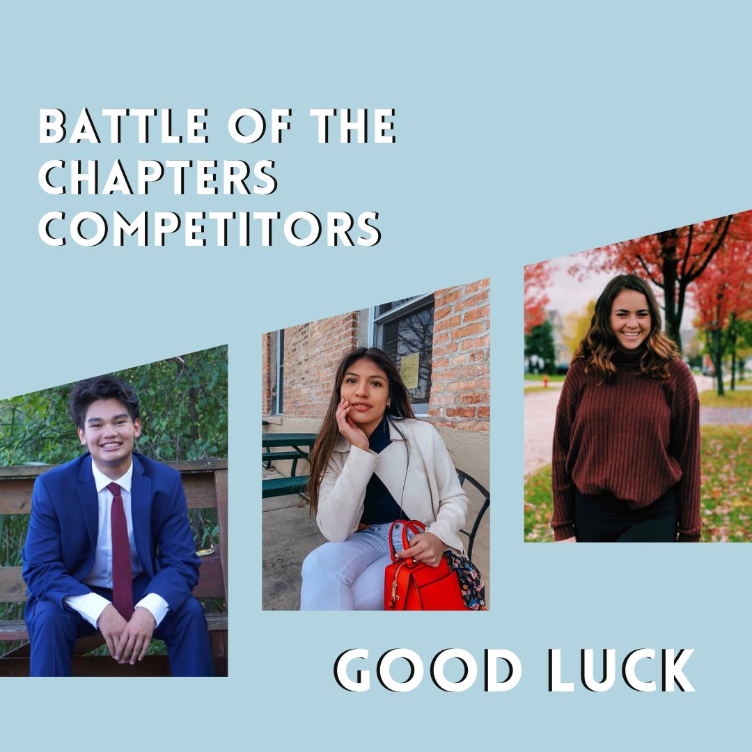 Support these wonderful Wauconda Fbla officers as they compete LIVE for the Battle of the Chapter (areas) today at 7PM! The live broadcast is at SLC.Ilfbla.org be there to root them on! #ilfbla