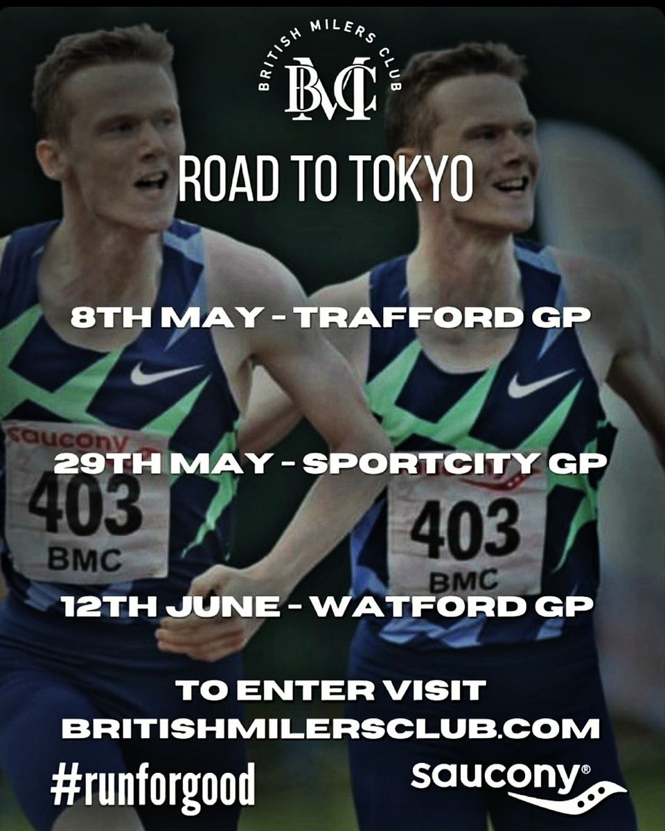 We are proud to announce our #RoadtoTokyo GP series in partnership with <a href="/BritAthletics/">British Athletics</a> and <a href="/SauconyUK/">Saucony UK & Ireland</a>. #runforgood #englandathletics