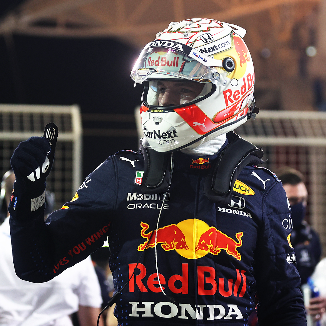 redbullracing's tweet photo. Back-to-back poles ⏱ 105 days apart 👊 #BahrainGP 🇧🇭 #ChargeOn 🤘 https://t.co/fY9W51m6rC