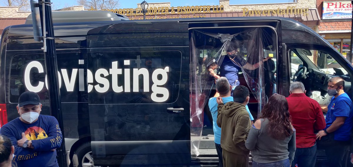 #covidtesting Morris Ave, frente de Brisas Elizabeth