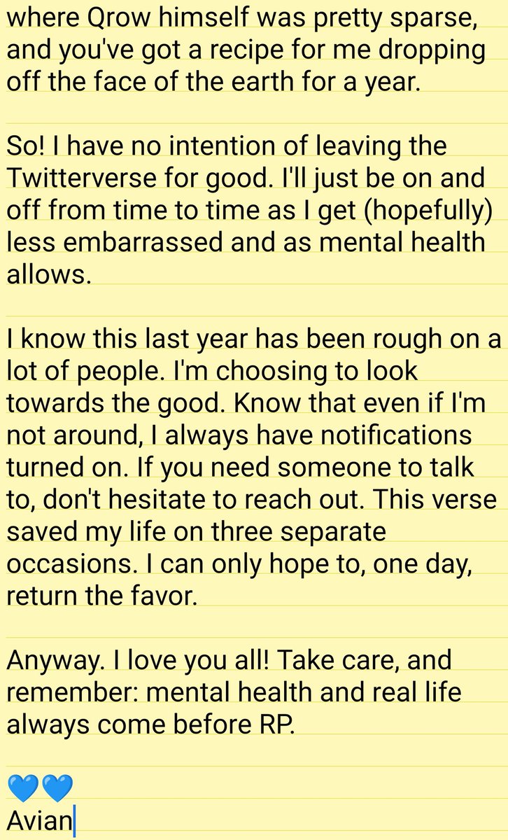 //Just an update that I meant to post a long ass time ago. Ilu all 💙