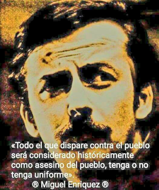 PedroAbarcaPRO's tweet photo. 27 de Marzo 1944, nace Miguel Enríquez Espinosa. Revolucionario  y líder de la Resistencia Popular. Su ejemplo y consecuencia guían a miles de luchadores antifascistas
¡ Honor y Gloria! ¡ Solo La Lucha Nos Hará Libres! #MiguelEnriquez https://t.co/ywkioP274A