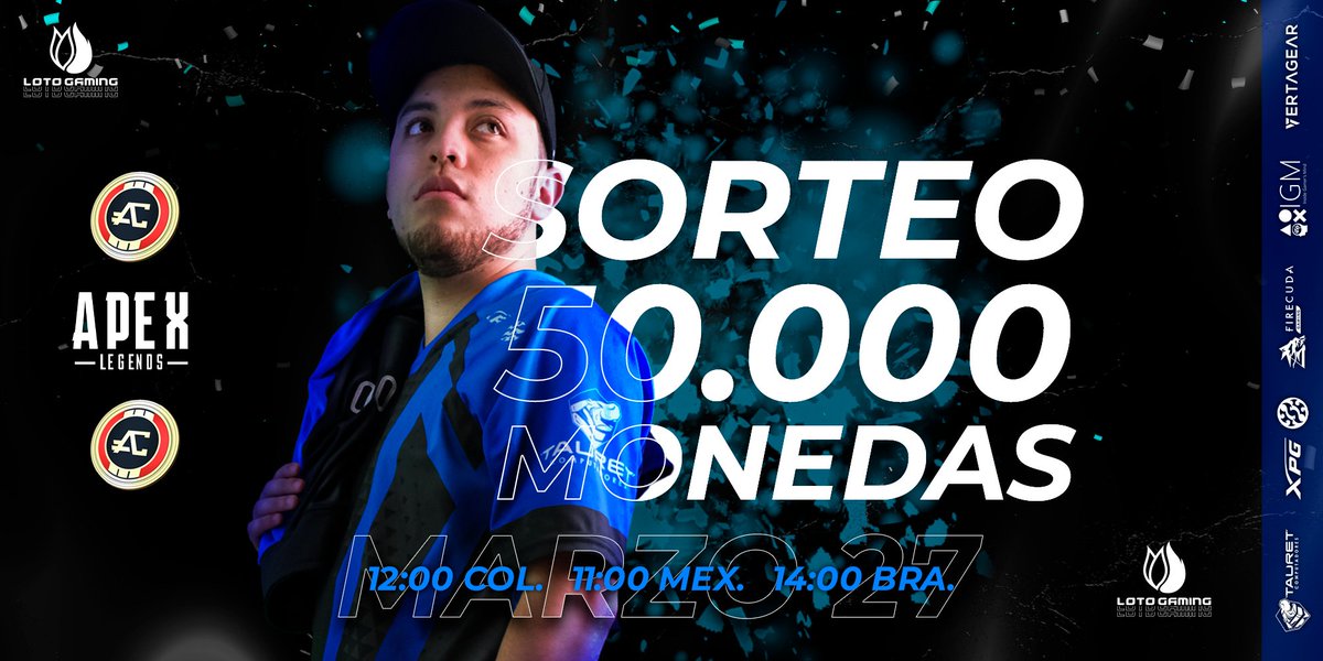 LotoGaming's tweet photo. 🔥 ¡Se acerca la hora! 🔥

Estaremos todos muy atentos en el stream de @Denpride1 apoyando a @Evzy9 y @Kr0nozt, nuestra escuadra de #apexlegends en estos Playoffs 🙌🏻

#LetsGoLoto 🏆 https://t.co/ZMOBxaP5XJ