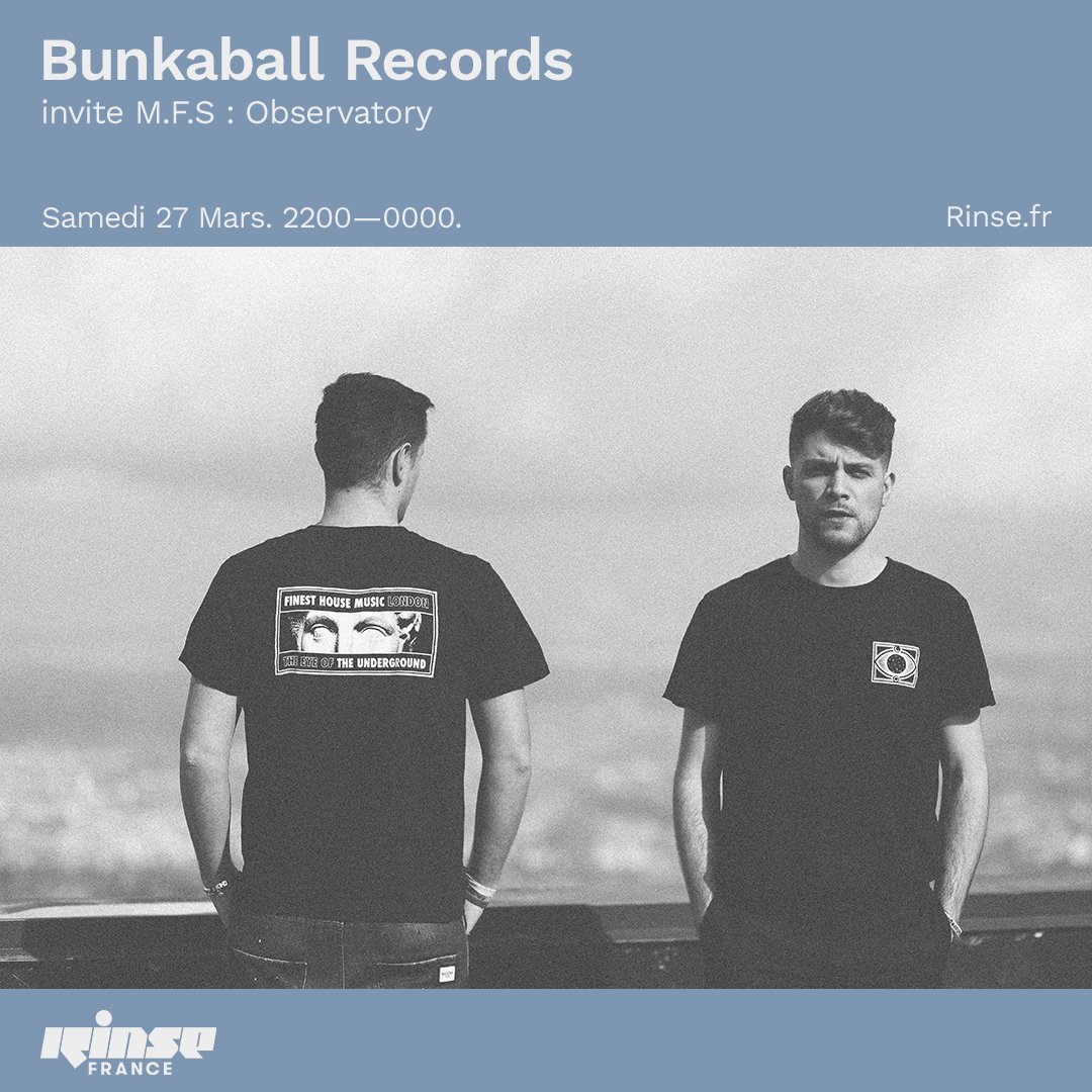 RinseFrance's tweet image. Il est 22h !

Tout de suite on retrouve @bunkaball qui invite #MFSObservatory pour les deux prochaines heures !

🎶
rinse.fr/?s=bunkaball

#verrouillé 🔒 rinse.fr/player