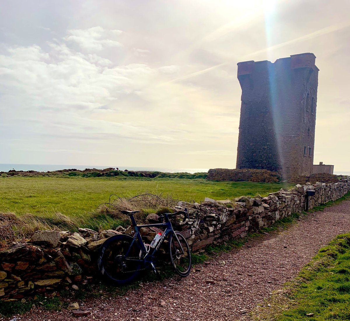 David_Scully's tweet photo. All done 500k cycling and 50k running in the week. Today was the toughest, especially after getting a bad puncture early on. It’s taken nearly 20 hours overall and I’m really glad today is pizza day! https://t.co/SKgbAdKzvM