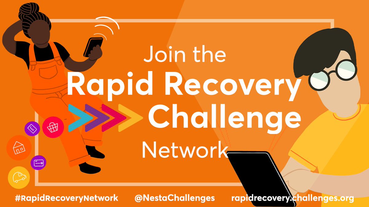 Challenge_Works's tweet photo. If you work directly with people who have struggled with work &amp; money due to the pandemic, Nesta’s #RapidRecoveryChallenge has the tools to help them. Join our #RapidRecoveryNetwork to find out more: https://t.co/ADqdgIDUQB #covid19 #DebtAwarenessWeek https://t.co/9ChJoSqD7I