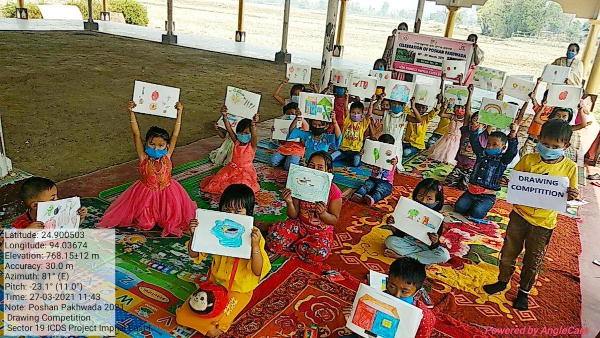 bem_hidang's tweet photo. #PoshanPakhwada2021  

"Celebrating Poshan Pakhwada 2021" 
Drawing competition are organised by #AnganwadiDidi for Sector 19 ICDS Project Imphal East-I #Manipur 

@MinistryWCD @POSHAN_Official @NBirenSingh @NgangomU @BanteeKonthouj1 https://t.co/ptccIWh2g8