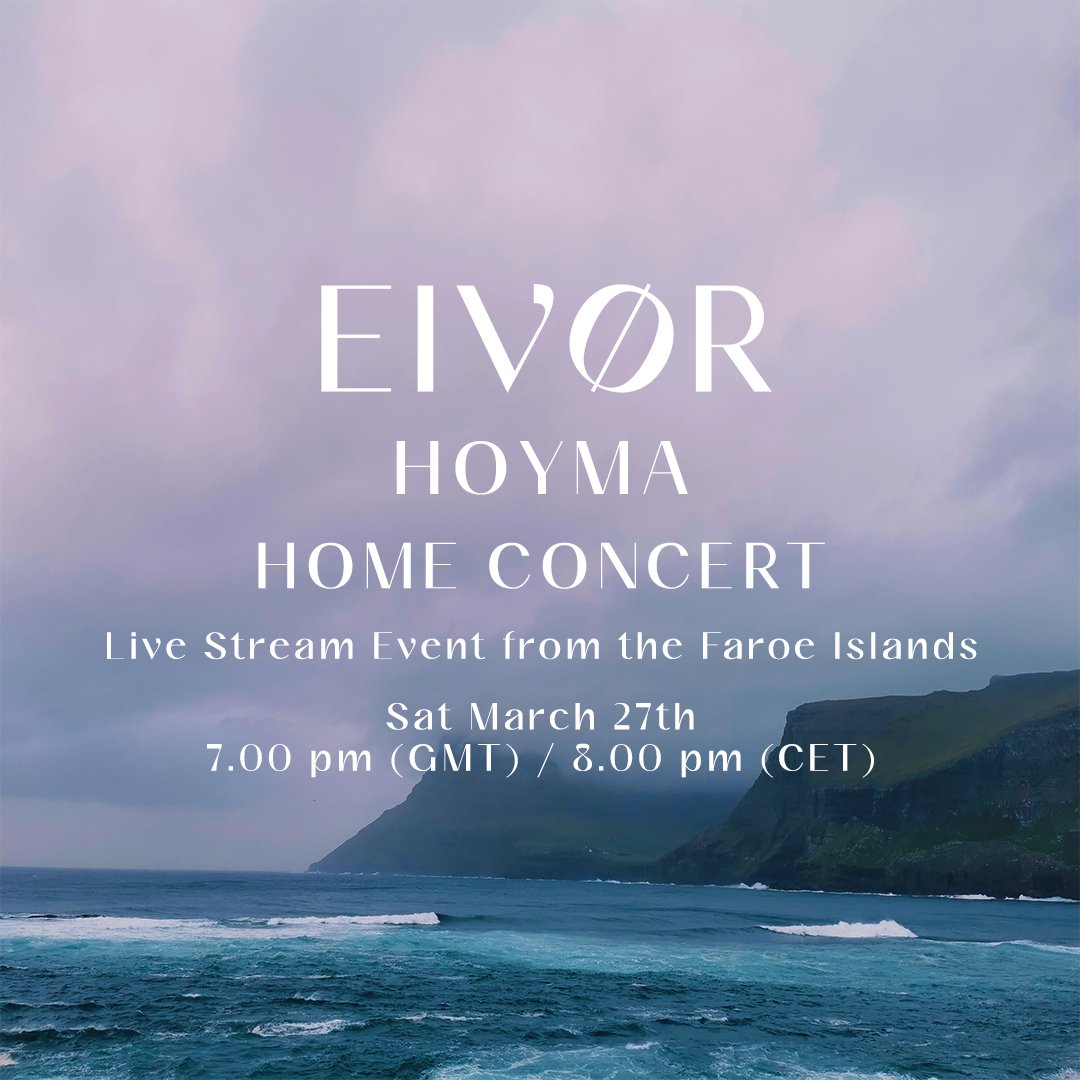 eivormusic's tweet photo. I will be doing another HOYMA streaming session from a home on the Faroe Islands this evening from 7.00 pm GMT/8.00 pm CET. Come and join me on my YouTube channel and Facebook page! 

 https://t.co/XzobNIdRXU https://t.co/v2UDP8EdLy