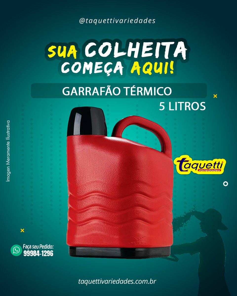 TaquettiVaried1's tweet photo. Garrafão Térmico 5 litros - Invicta
.
.
Sua Colheita começa aqui😉☕
.
🔀📱27 99984-1296 - 3264-7500
🔀 https://t.co/vf3BikgXzP
.
#colheita Cafeicultor #cafe #agricutura #verão #Casa #variedades #ferramenta #lazer #construção #Linhares #Sooretama #RioBananal #Taquetti https://t.co/9UNORx7Uva