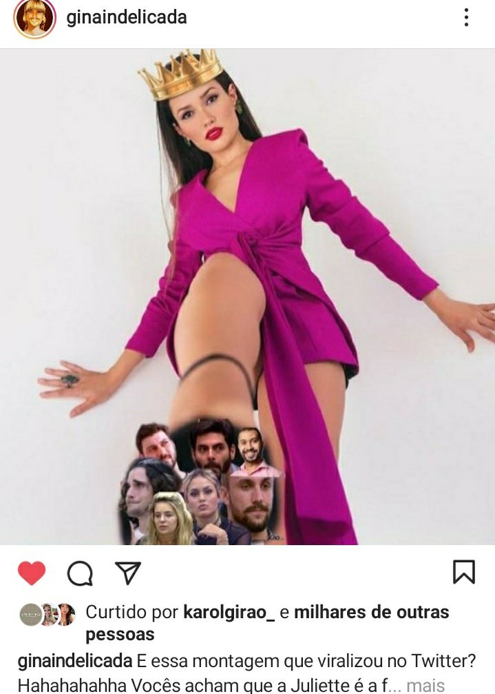 minique_miranda's tweet photo. Olha como esses IG de fofocas são podres. Colocando as outras torcidas sendo pisadas. Espero que vcs peguem isso como incentivo pra tirar a protegida. #CARTHUR #CADOLFOS #GIRAH #SAROLFO #BBB21 https://t.co/UOz6aHcdc5