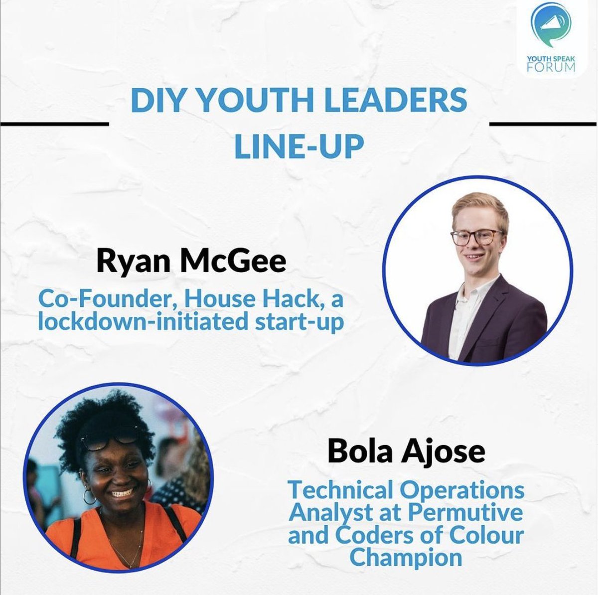 AIESECUK's tweet photo. Our other panel discussion called "DIY Youth Leaders" is also happening with @hola_bolaa @OliverMcCourty @yomiogn Fizz Yasin, Ryan McGee and Luqman Usman, hosted by Rory Wade #YouthSpeakUK https://t.co/TGbnGNlvKC