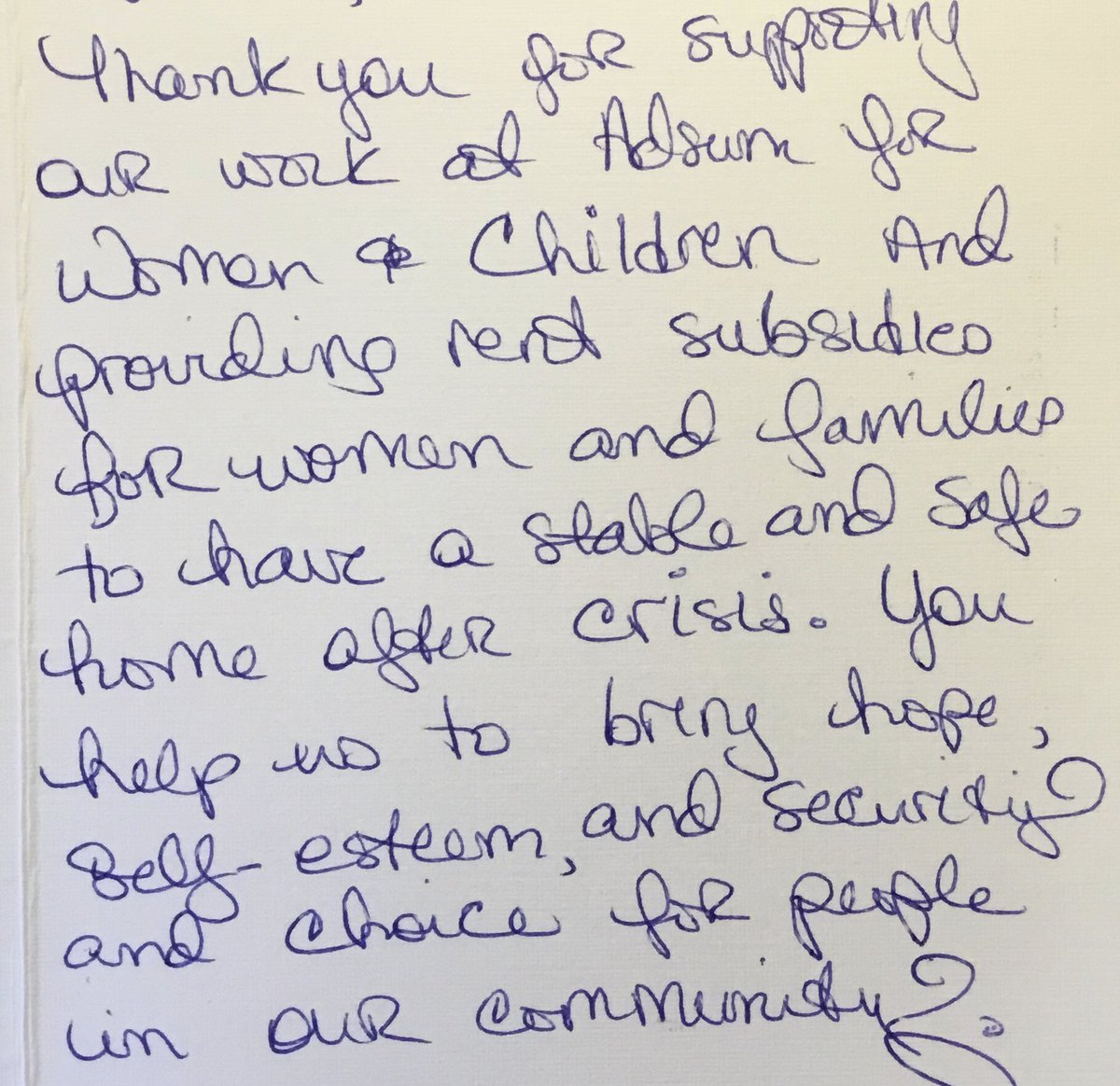 Home should be a safe harbour. But for victims of domestic violence, lockdowns have meant being trapped with their abusers. <a href="/adsumforwomen/">Adsum for Women & Children</a> provides a safe space &amp; support to women &amp; families who are homeless &amp; without resources. Adsum means “I am here” and TD is there to support!