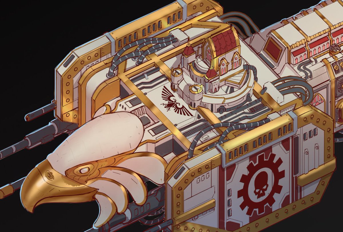 phinyx_studio's tweet photo. Another Warhammer 40k commission!
A battle barge of a unique Space Marine chapter!
#warhammer40k #warhammer40000 #warhammer #spacemarines #comission https://t.co/SCHEuPESLK