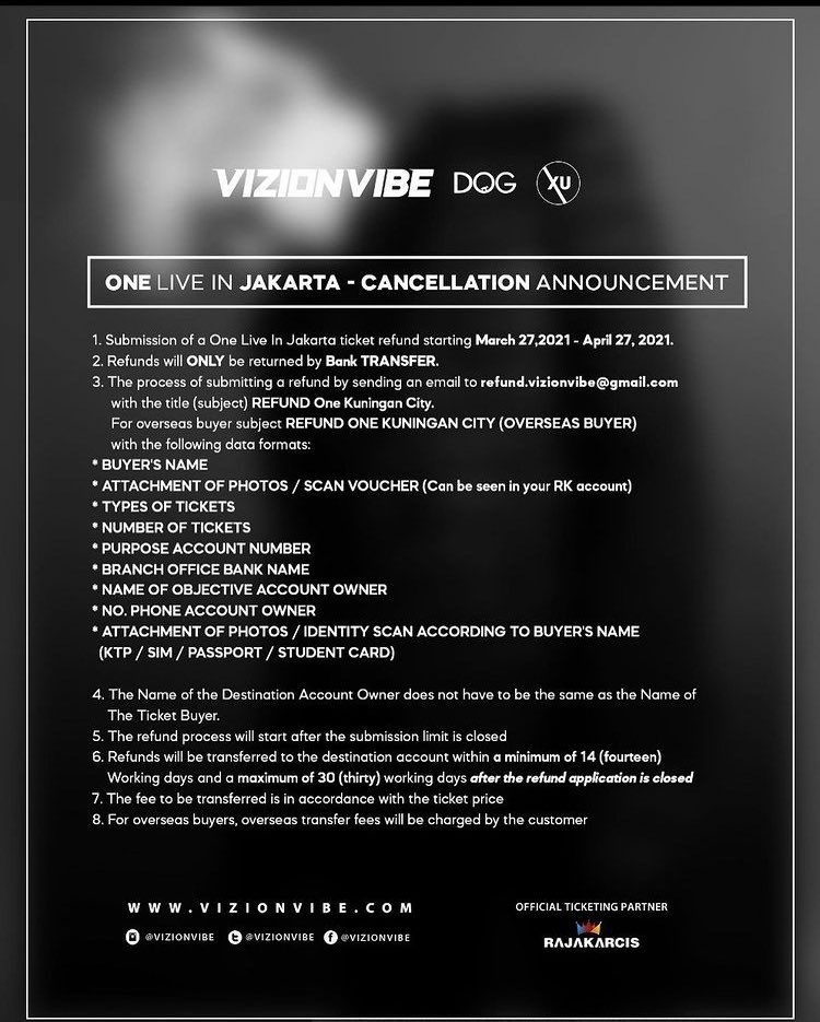 JEWON1GALLERY's tweet photo. [CANCELLED] ONE LIVE IN JAKATA ❗️

more information 🔻 https://t.co/MYnNmNL9MY