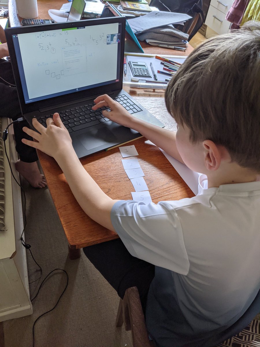 LindaHealyQuinn's tweet photo. @emw1001 @charliegild @nrichmaths Thankyou to all the team for the superb workshop today. Our lad was hooked from the start. #magicv #cambridgefes #inspiring #lockdownweekend https://t.co/CUG60pgaPp