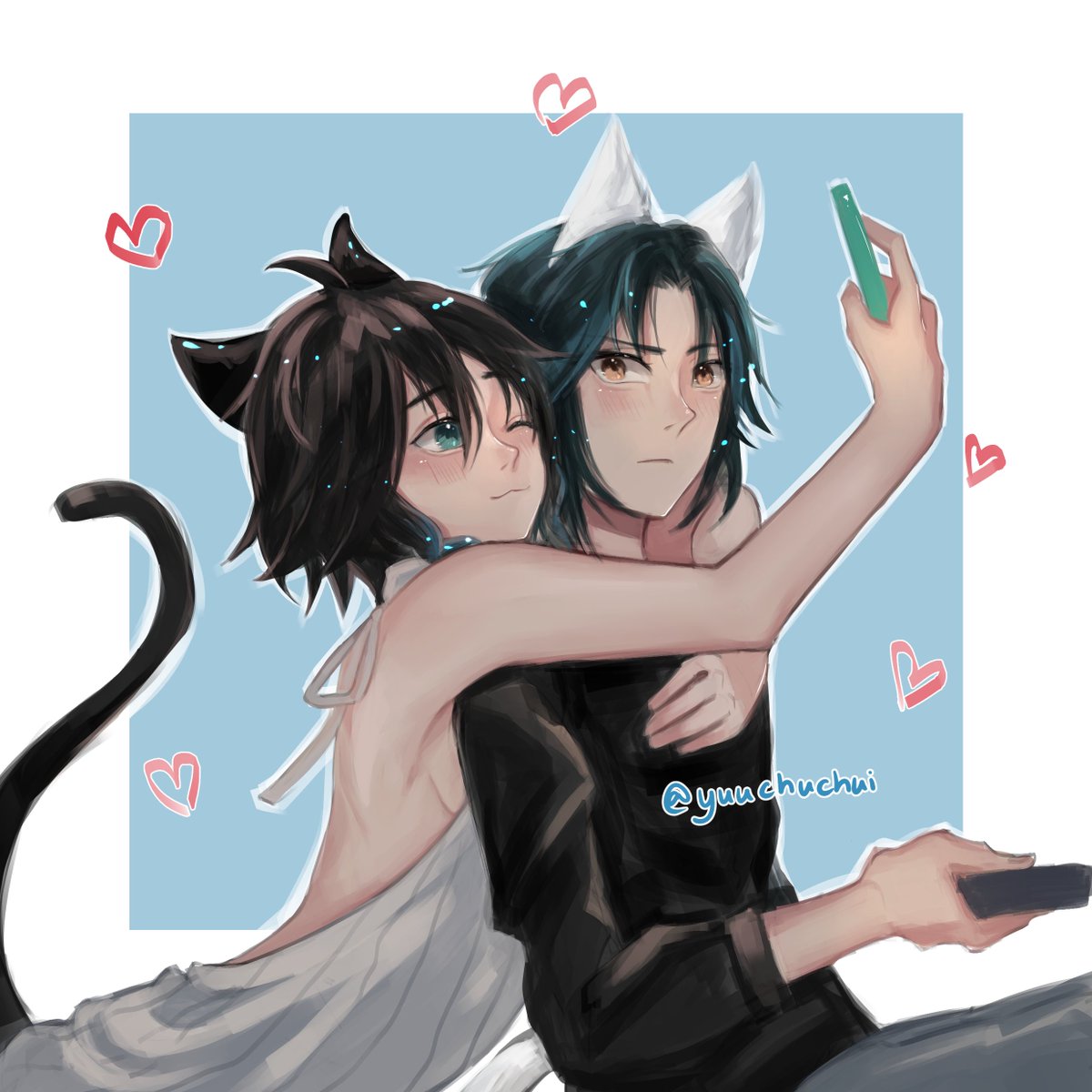 nutgiesama's tweet photo. Commission for my FB Friend
#原神 #GenshinImapct #genshinimpactfanart #Xiao #Venti https://t.co/U8NaaUyF2a