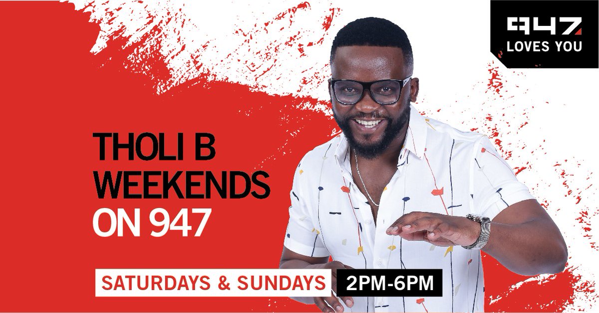 947's tweet photo. LET'S GO π₯ Welcome to the first edition of #TholiBWeekends on 947 ποΈ
Welcome back home, Mr Radio @TholiBSA π» https://t.co/O1U9tAIlA4