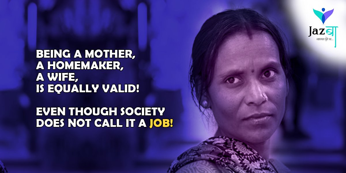 jazbaa2020's tweet photo. So many women are unappreciated for playing the immensely demanding role of a homemaker, a mother, and a wife. The average Indian household would crumble without the thankless job that many such women do daily.

Today, let’s celebrate all their sacrifices! 

#Jazba #IndianWomen https://t.co/XwlO5CEVD7