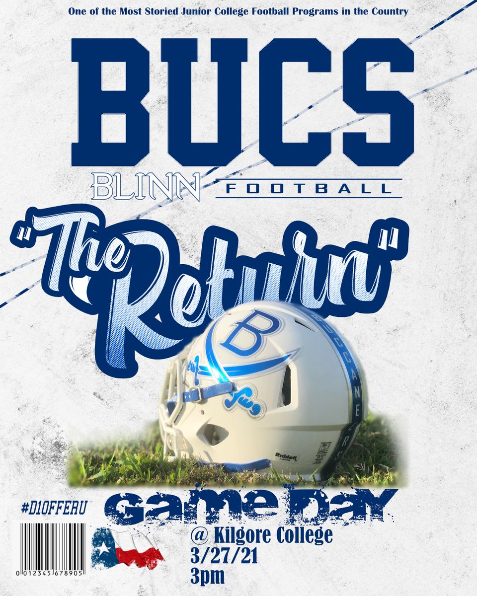 BLINNFBRECRUIT's tweet photo. Been waiting a long time, but it's finally here!! GAMEDAY!! BLINN @ Kilgore College kickoff 3pm.  If you have Facebook you should be able to catch the action on
https://t.co/zQGXANkEYk https://t.co/6i8kpjFU0c