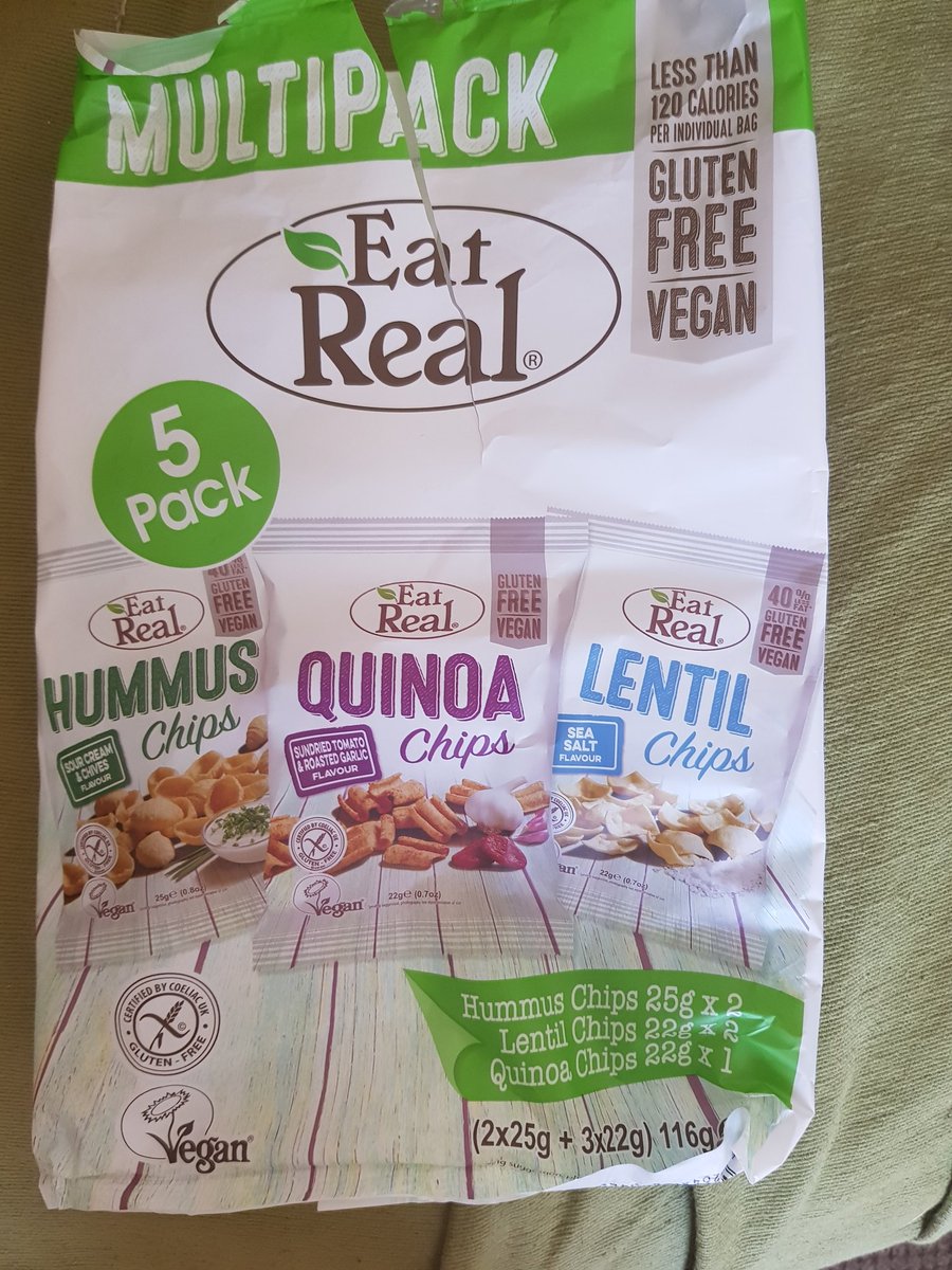 If you're #vegan and gluten intolerant I highly recommend @EatRealSnacks snacks. They're amazing. Had their white cheddar corn puffs and their incredible. My non vegan brother loves them.