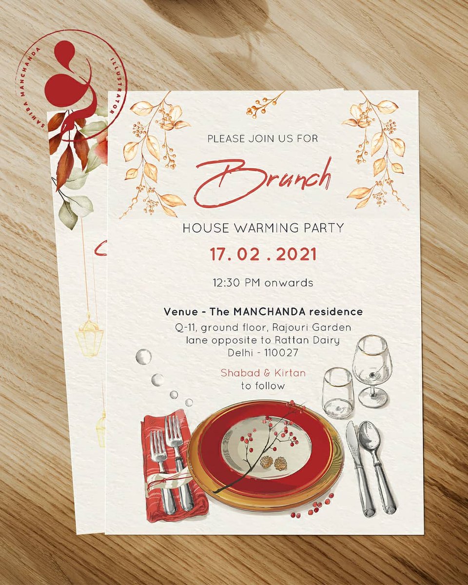 ManchandaSahiba's tweet photo. Here are the invites I designed for the housewarming party my mother threw for her friends and colleagues. As you can notice one is a bit fancy and another one is more traditional looking
mothers π
.
#invitedesign #Family #mom #brunch #HouseParty #designer #Passover2021 https://t.co/5zMGNIF0NH