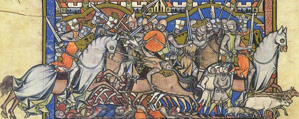 Hycarius's tweet image. [THREAD] Certaines sources histos sont emblématiques... mais finissent par corrompre notre regard et nos connaissances tant elles sont pleines de pièges. Et drôles !

Ce matin, je vous parle de ça, avec la Bible de Maciejowski, en route pour la BAGARRE ⬇