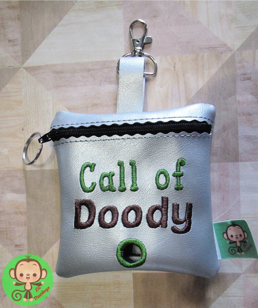LilMonkeysHndmd's tweet photo. Excited to share the latest addition to my #etsy shop: Call of Doody Poop Bag Holder/Dispenser https://t.co/WN0StTLMa7 #silver #dogpoobagholder #poopbagdispenser #puppypoodispenser #vinylbagdispenser #leashbagdispenser #cliponbagholder #travelbagdispenser #dogbagdispen https://t.co/p0gNX9NOqY