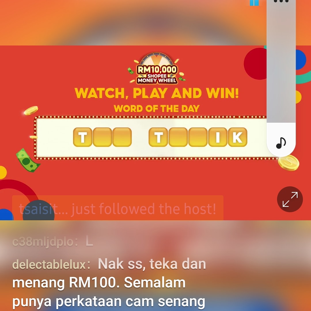 smallkucing's tweet image. Jawapan : Teh Tarik
Shopee username : smallkucing 

#ShopeeLiveMY @ShopeeMY