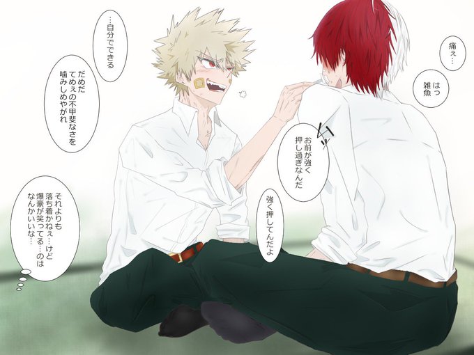 轟爆

後日我に返ったかっちゃんは頭抱えるし、轟くんはかすり傷でも手当してもらうおうとするはず 