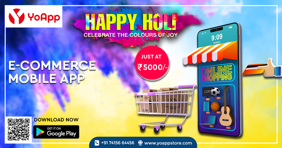 YoAppStore's tweet photo. #HAPPYHOLI "Spread the #Colors of Joy"
#Holi #SpecialOffer:!! Partying face
Make this Holi colorful with #YoAppStore 
Build #eCommerce #MobileApp within an hour
Drop a message on What's App: +91-7415664456
#happyHoli , #Holi2021 #festivalofcolours #celebrations https://t.co/N7XmI7bKqk