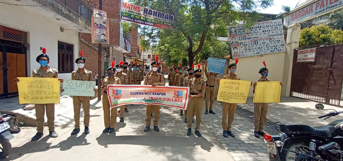 SinghSalty's tweet photo. Awareness Rally and Nukkad Natak on COVID VACCINATION by cadets of 55 UP BN NCC Kanpur ,NCC GROUP Kanpur
@NCCDteUP https://t.co/nLueoPPfMi
