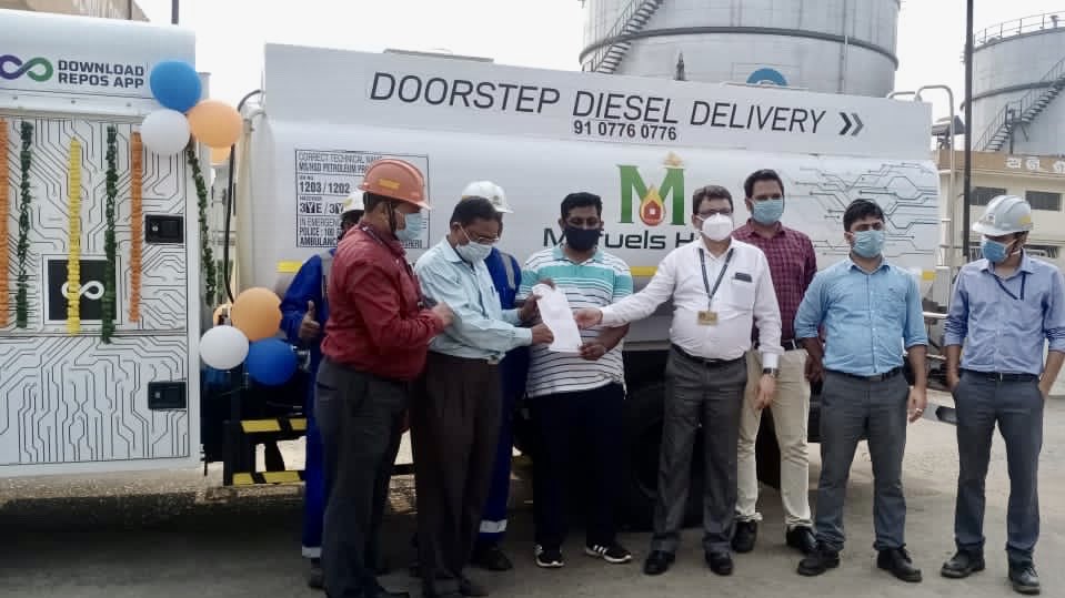 BPCLimited's tweet photo. #BPCL is pleased to partner with startup #MyFuelHomesPvtLtd to launch the first Doorstep Diesel Delivery #FuelEnt from our Paradeep Installation in Odisha. https://t.co/YmJSgWaWRQ