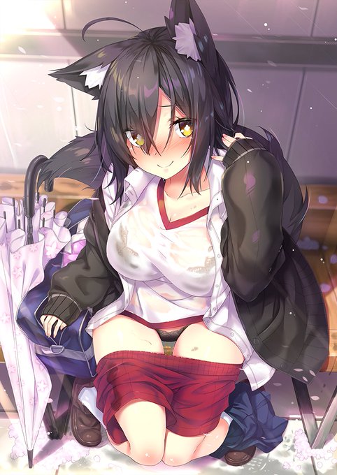 雨上がりのもふもふ🌈☀ 