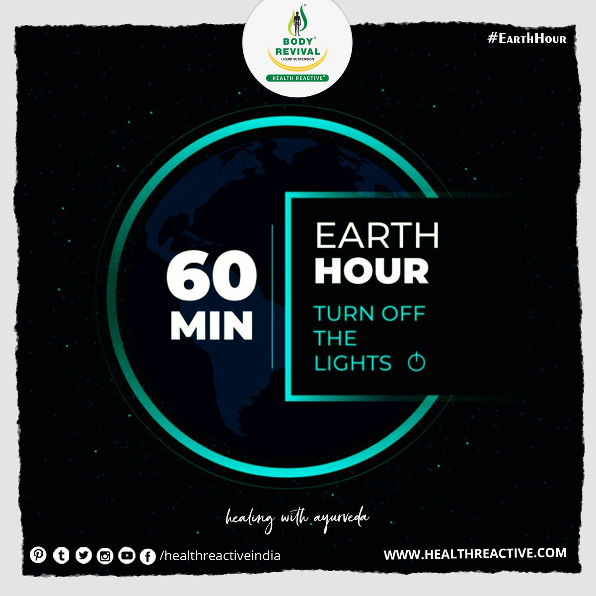 healthreactivee's tweet photo. Earth Hour Day. Lets Turn of the lights for 60 minutes.
https://t.co/g6WiefWG6Z
#earthhour #earthhourday #60minlightoff #ayurveda #Cancer #CancerTreatmentDiet #CancerTreatmentMumbai #HealthReactive #BodyRevival https://t.co/v5wiYcPZwK