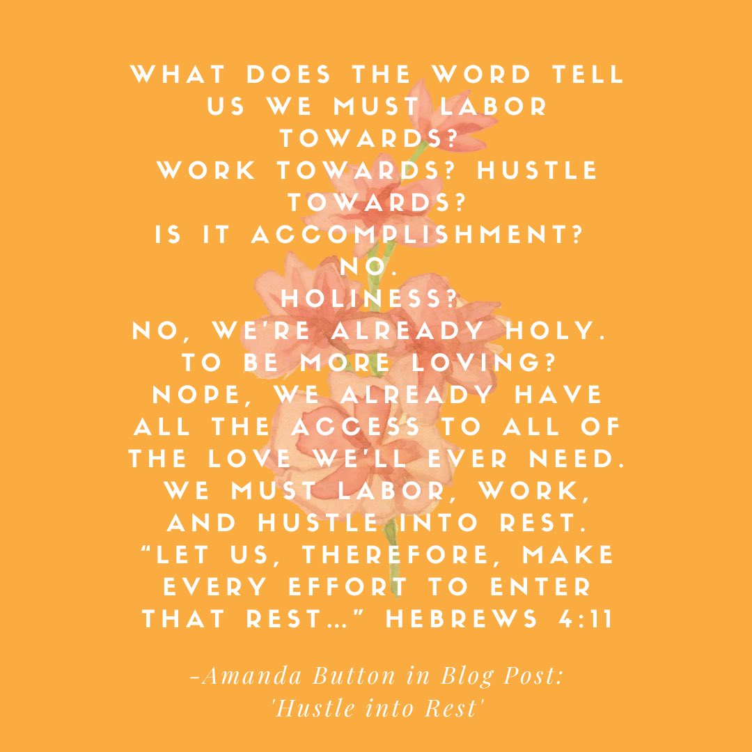 MillsInCrisis's tweet photo. The world tell us one thing, #AllGasNoBreaks #HustleNonStop but God’s Word tells us another, and encourages us to #HustleIntoRest ⬇️ https://t.co/lCzyvfJhXx