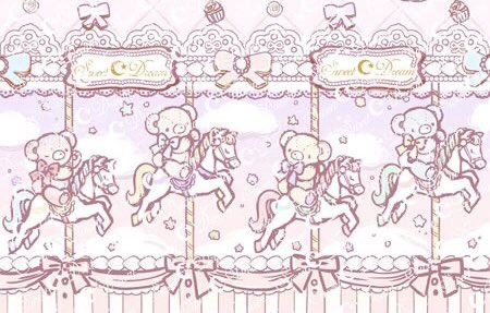 mi_mi0613's tweet photo. さかのまち様(@sakano_machi )×Sweet Dreamのコラボ企画のお洋服の裾柄ラフ画のご報告です💕

前回皆様にご投票頂きましたメリーゴーランド柄をさかのまちさんに描き下ろしていただいております✨

ラフ画の時点でとても可愛いです💕

Sweet Dreamだけのオリジナル柄なので出来上がりが楽しみですね♪ https://t.co/DoippcfmHW