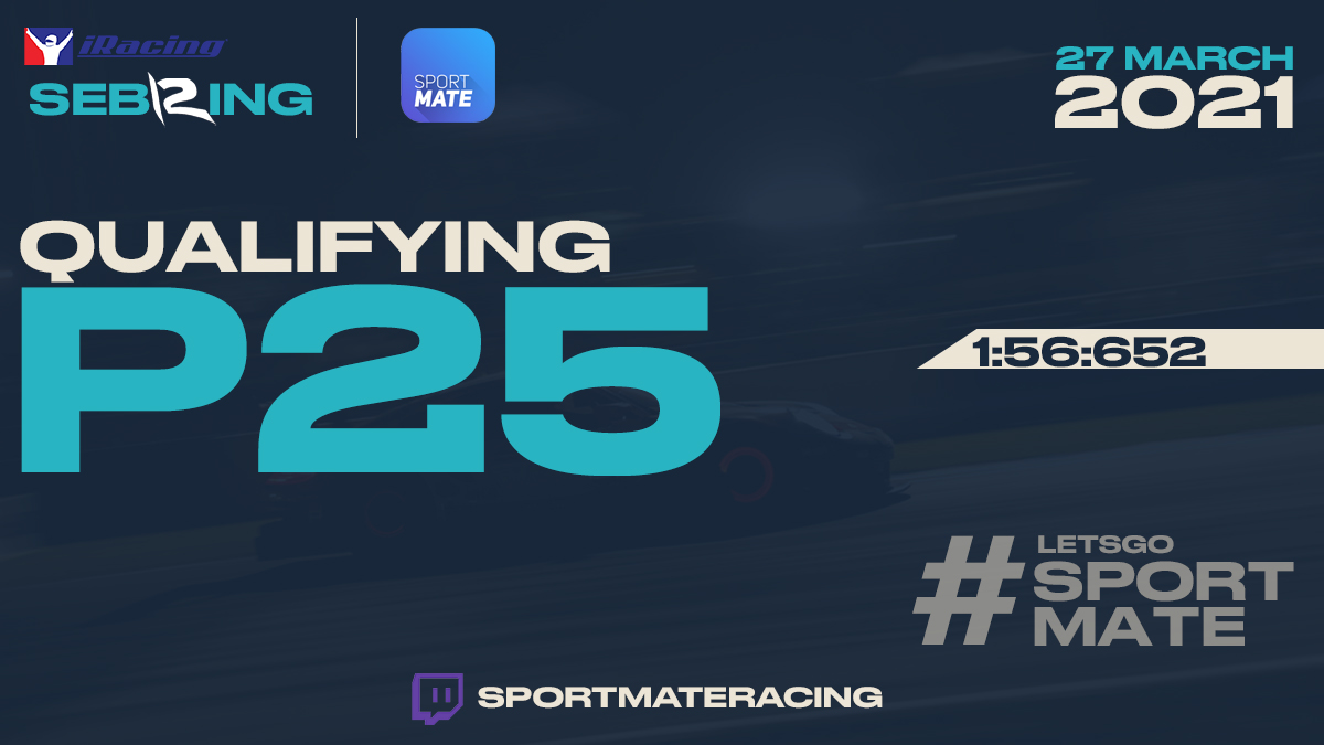 SportMateRacing's tweet photo. Starting the race from P25! 🔥

12 hours on the clock, let's get it boys! 😍 https://t.co/h2TzFaQDnb