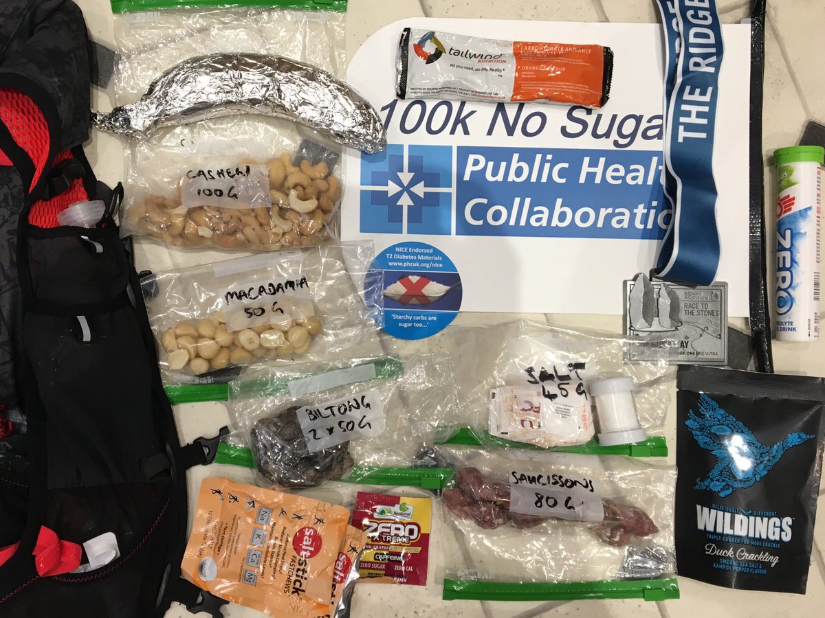 upyrbike's tweet photo. @natalita_pt Haha lolz
(L)=all I carried during #100knosugar
(C)=some of the food that I could have eaten (but didn’t need)
(R)=the remainder, uneaten, of my 1.7kg rucksack
🤷🏽♂️ I ate nothing for 70km😎
#lchf #ketogenic #fatadaptation
= need to carry less food mass 👊
(also less 💩)😂 https://t.co/JTuBkXk29D