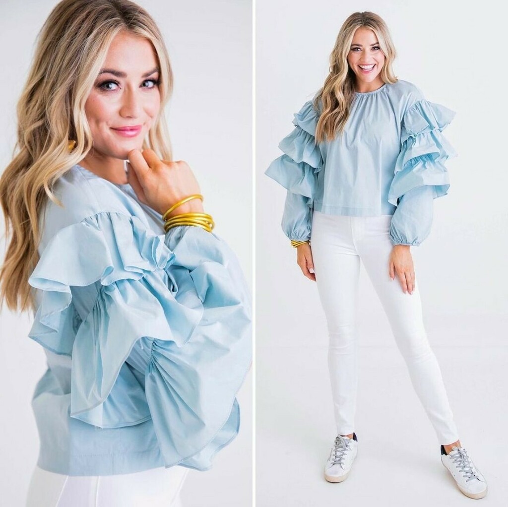 SuburbStyle's tweet image. It's all in the details! Our blue poplin ruffle sleeve top is the perfect #Spring WOW to add to your wardrobe. Dress it up or keep it casual! 

#springstyle #springtop #poplinshirt #poplintop #poplin #newarrivals #shoplocal #shopedenlifestyle #favorite #… instagr.am/p/CM6-IQsjXp4/