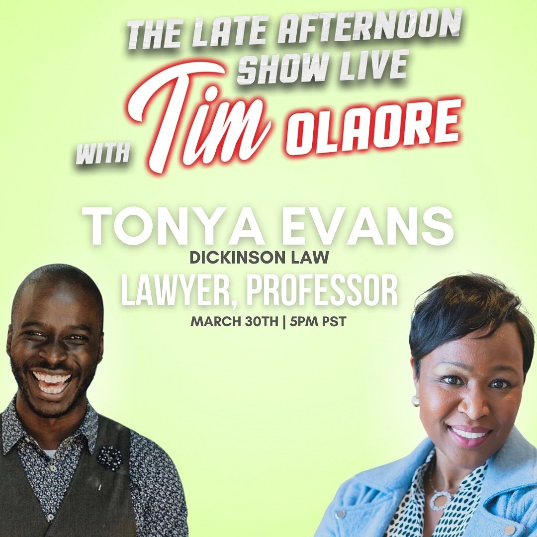 Do NOT miss this all the way LIVE convo between me &amp; the indominable <a href="/Mrmeaningfulwrk/">Mr. Meaningful Work</a> on his new show, The Late Afternoon Show LIVE. I'll share about my life's work and my journey to this moment in my life as lawyer, professor &amp; entrepreneur. Energy. Empowerment. Elevation. 🙋🏾‍♀️📈