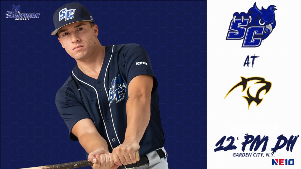 SCSU_BASE's tweet photo. GAME DAY: @SCSU_BASE travels to Garden City, N.Y. to open @TheNortheast10 play at Adelphi on Saturday, Mar. 27 for a 12 Noon doubleheader

Preview &amp; Multimedia Links: https://t.co/sIEcJ6N8cm https://t.co/wnvMXCU79J