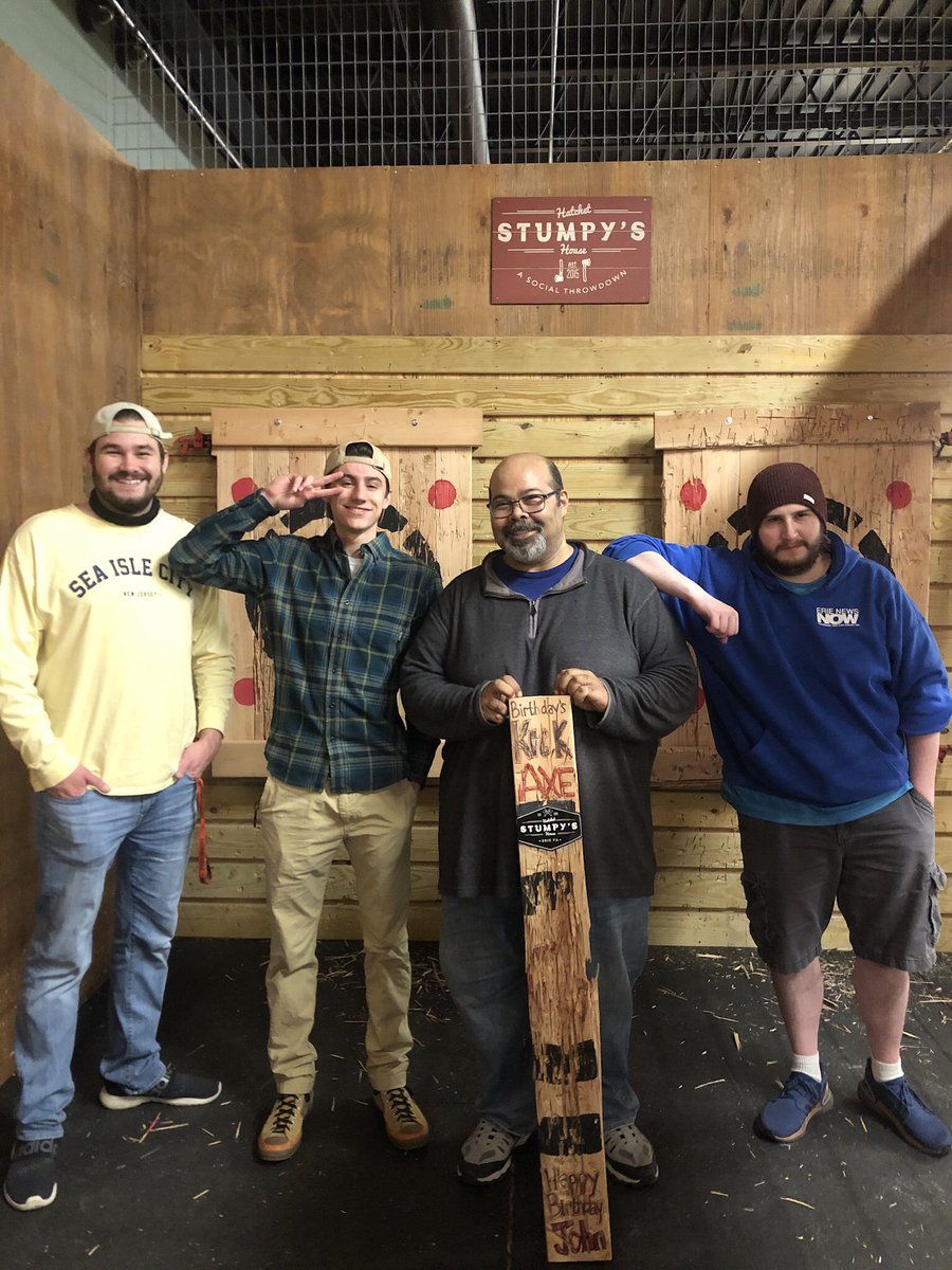 stumpyserie's tweet photo. Happy Birthday @ENNJohnStehlin 🎂! You kicked AXE! 🎯🪓
#HappyBirthday #fridaynightfunkin #axethrowing #socialthrowdown https://t.co/sHFIRkDAs6