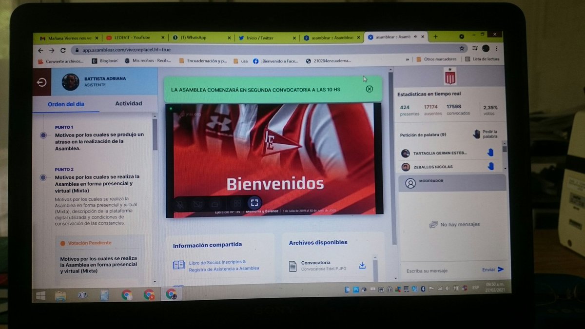 battipeque's tweet photo. Ya estamos! #EDELP #Asamblear 🙌🙌🙌 https://t.co/8SWj94Zyd8