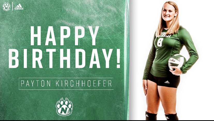 NWBearcatVB's tweet photo. Happy Birthday to our freshman outside hitter, #8 Payton Kirchhoefer!!! https://t.co/k6b77iwM79