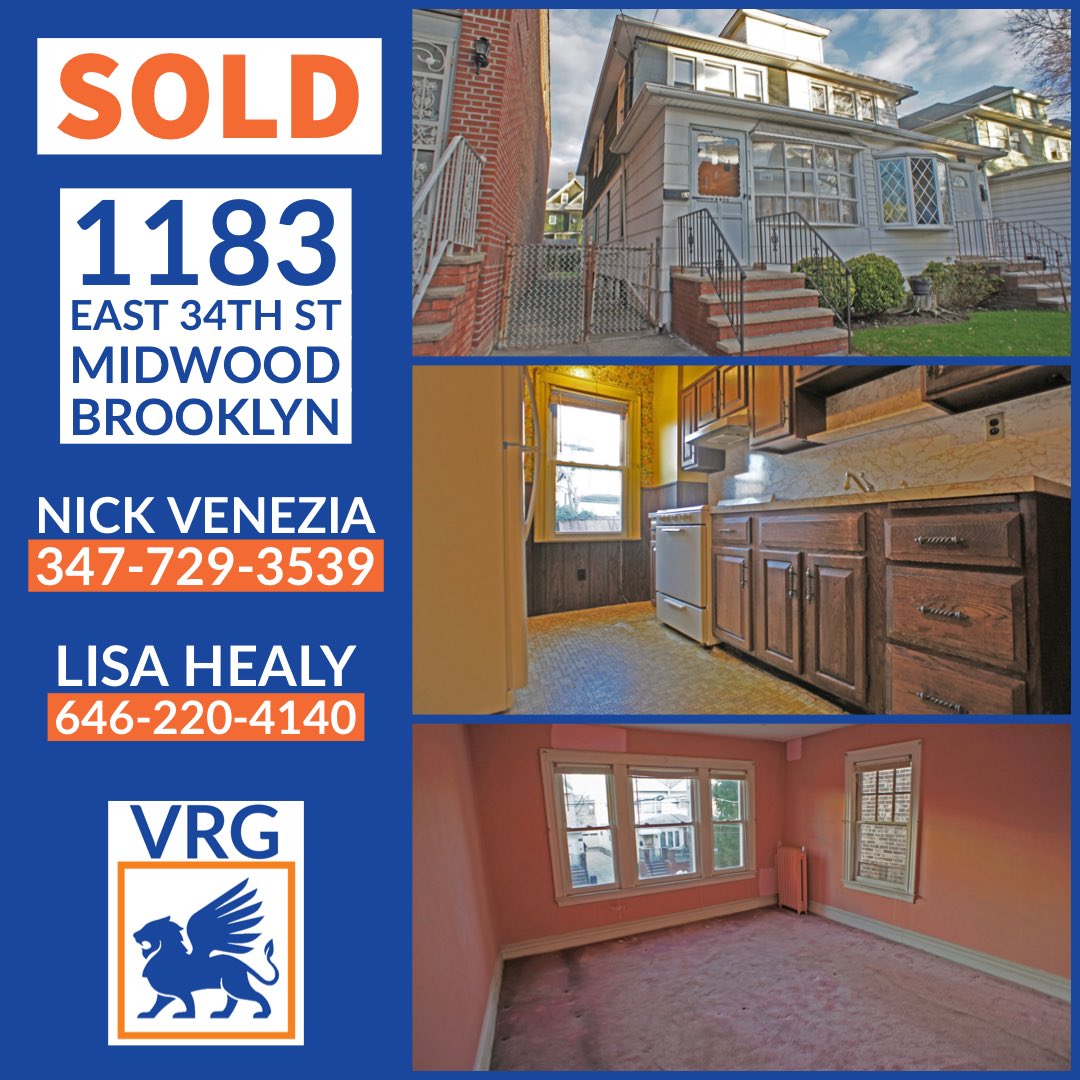 VRGLLC718's tweet photo. Happy Friday with a #sold 🚨🚨🚨in #midwood #brooklyn ....congratulations to our buyer on #closing #allcash and making this sale seemless. Also congratulations on our seller and thanking him for trusting us in selling his family home. On to the next one. https://t.co/5sP8woMErM